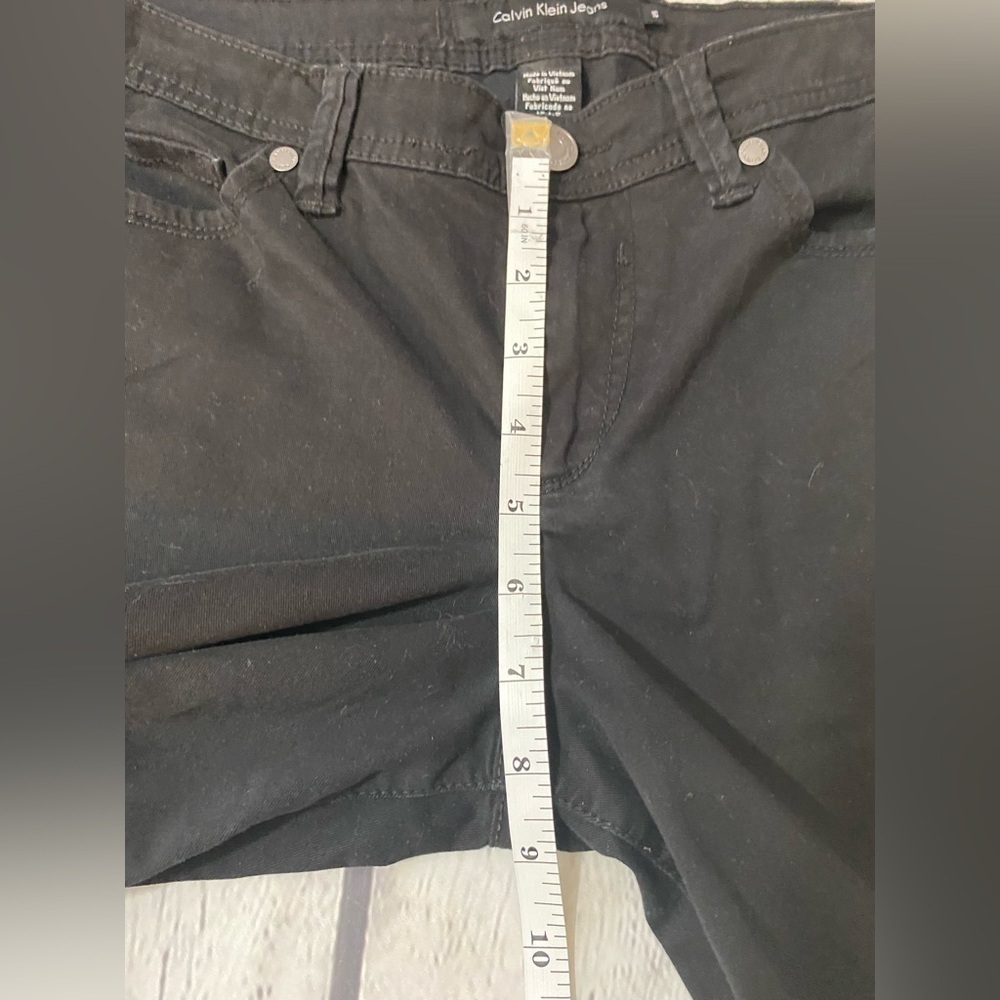 Calvin Klein Black Skinny Crop Jeans Womens Size 10 - Picture 5 of 7